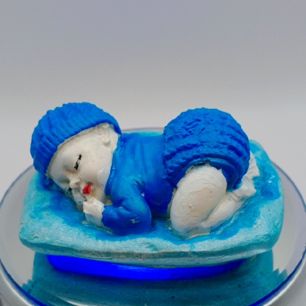 NEW Hand Made 💕 Blue and White Infant Sculpture Art